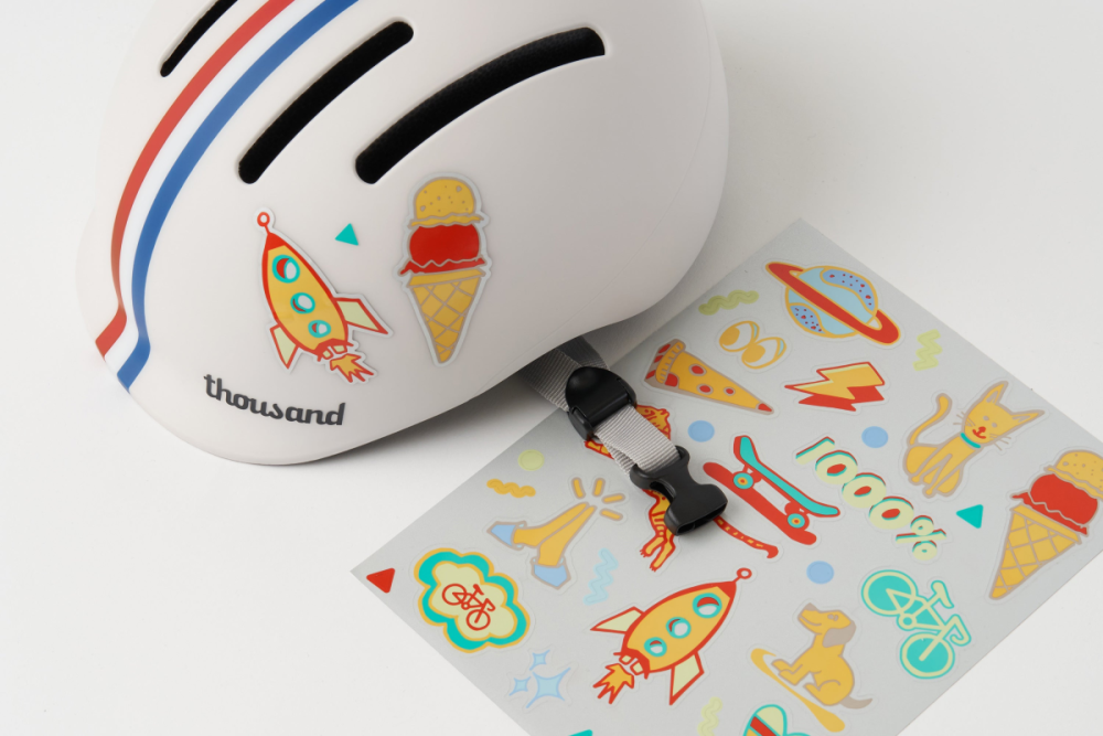 Thousand Junior Kinderhelm Speedway Creme - Toddler