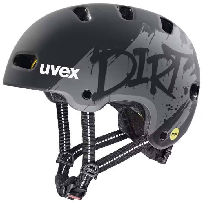 Uvex kid 4 style MIPS dirt black matt 55-58 cm