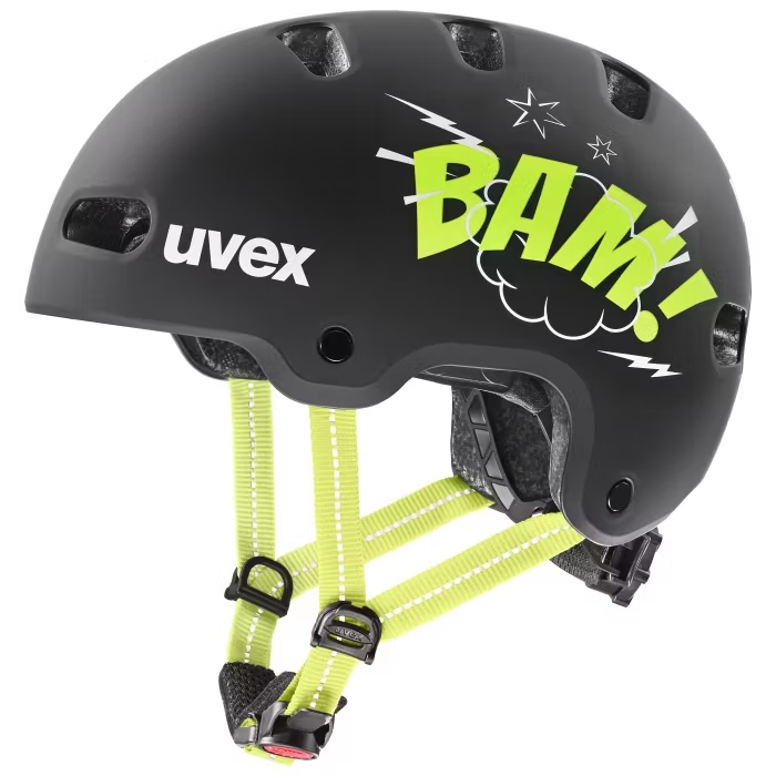 Uvex Kid 4 Style Bam Black - Lime Matt 51-55 Cm