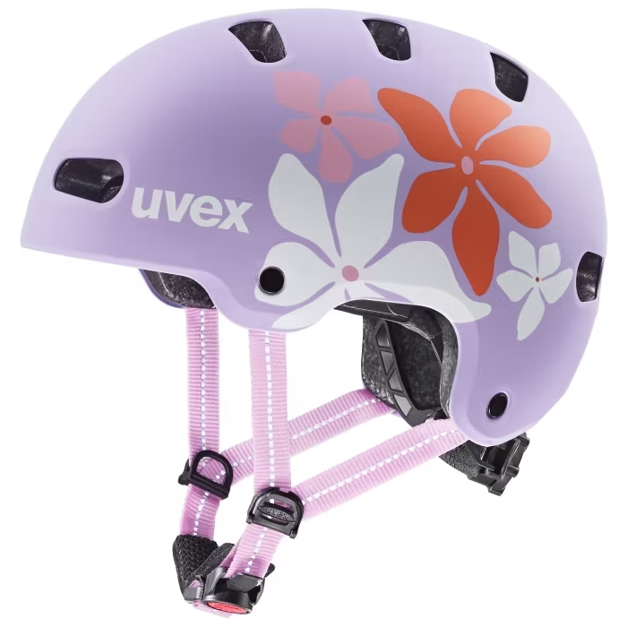 Uvex Kid 4 Style Flower Lilac Matt 51-55 Cm